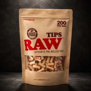 RAW PREROLLED TIPS 200CT