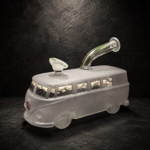 VINTAGE BUS GLASS WATER PIPE