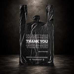 thank you bag (black) 1000ct