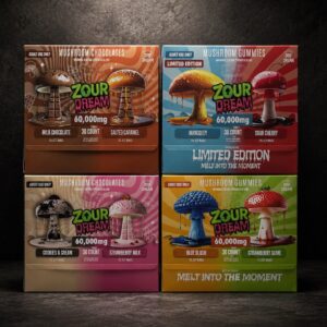 Zour Dream Mushroom Gummies 60000mg