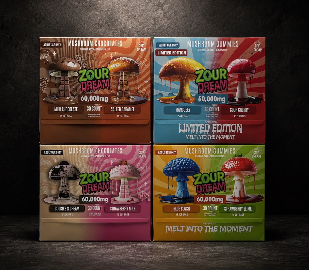 Zour Dream Mushroom Gummies 60000mg
