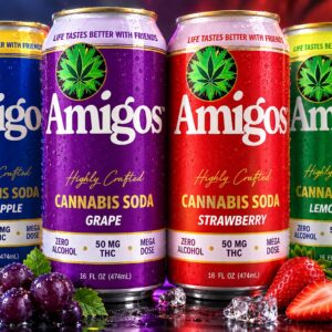 AMIGOS CANNABIS SODA 4CT
